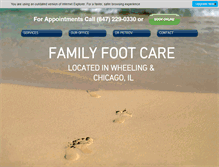 Tablet Screenshot of footcareofillinois.com